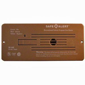 Safe-T-Alert Propane Detector, 12V, Flush, Fleetwood, Brown 03-0389 30-442-P-BR 66-8725