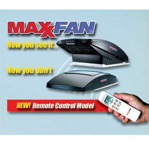 MaxxAir Maxxfan Ventilator w/Remote, White 22-0388 00-07000K 31-2168