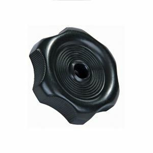 JR Products Window Knob w/ 1/2" Shaft, Black 23-0577 20365