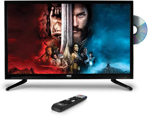 Premium 32 Inch Led TV – 32Inch LED Backlight Flat Screen Television – Hi Res 32in Widescreen 1080P Ultra HD TV W/HDMI, RCA, DVD Player – Remote Control, Vesa Wall Mount Compatible