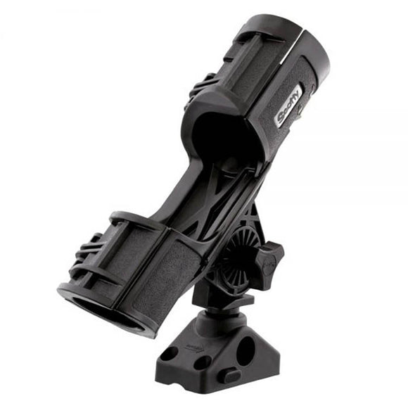 Scotty Orca Rod Holder with Locking Combination Side/Deck Mount Black – 400