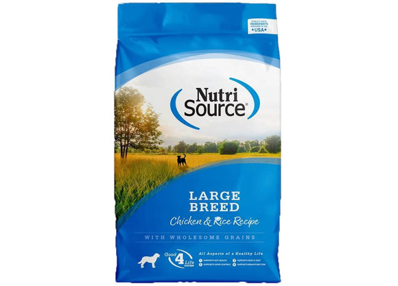NutriSource Large Breed Adult Chicken and Rice Formula Dog Food