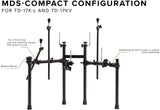 TD-17KVX-S V-Drums Electronic Drum Set with Roland RDT-SHV Drum Throne