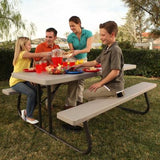 Lifetime 6-Foot Classic Folding Picnic Table 267