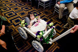 Small Flower Girl Pumpkin Wagon – Gloss White
