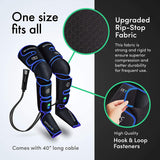 Reathlete Leg Massager, Air Compression for Circulation Calf Feet Thigh Massage, Muscle Pain Relief, Sequential Boots Device with Handheld Controller with Knee Heat Function