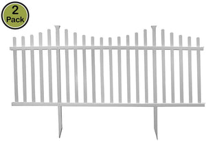 Manchester Semi-Permanent Vinyl Fence Kit (2 Pack), 42" x 92"