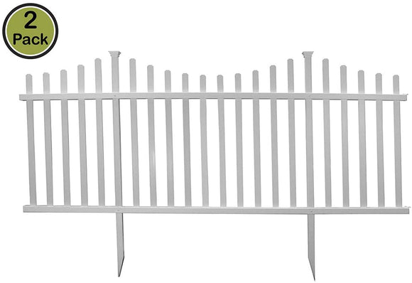 Manchester Semi-Permanent Vinyl Fence Kit (2 Pack), 42