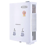 Excel Vent-Free Tankless Propane Water Heater, Low Pressure Startup, 1.6GPM