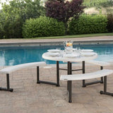 Lifetime 44-Inch Round Picnic Table 300