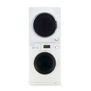 Equator Space-saving Stackable Washer and Dryer set with Quiet, Winterize, Auto-Dry Features