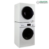 Equator Space-saving Stackable Washer and Dryer set with Quiet, Winterize, Auto-Dry Features