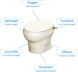 Aqua-Magic V RV Toilet Hand Flush/Low Profile/Parchment 31647