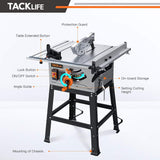 $199.97 with code TKMTS01A – TACKLIFE Table Saw, 10 Inch, 15-Amp 24T Blade 4800 RPM 45oBevel Cutting MTS01A