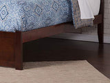 Atlantic Furniture Orlando Platform Bed with 2 Urban Bed Drawers, King, Walnut