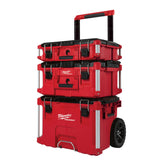 Milwaukee 48228426 & 48228425 & 48228424 PACKOUT 3 Piece Kit Rolling Tool Box, Large Tool Box, and Tool Box