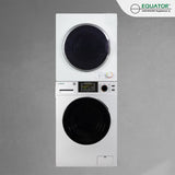 Equator EW 835 + ED 850 Space-saving Stackable Washer and Dryer Set