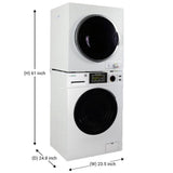 Equator EW 835 + ED 850 Space-saving Stackable Washer and Dryer Set