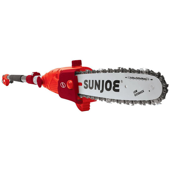 Sun Joe SWJ803E-RED Electric Multi-Angle Pole Chain Saw