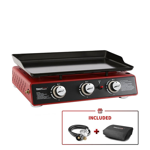 Royal Gourmet Portable 3-Burner Gas Griddle