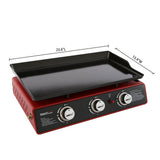 Royal Gourmet Portable 3-Burner Gas Griddle