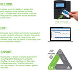 TimeTrax TTEZ Prox (PPDLAUBKN) Automated Proximity Time Clock System with Software – Made in USA