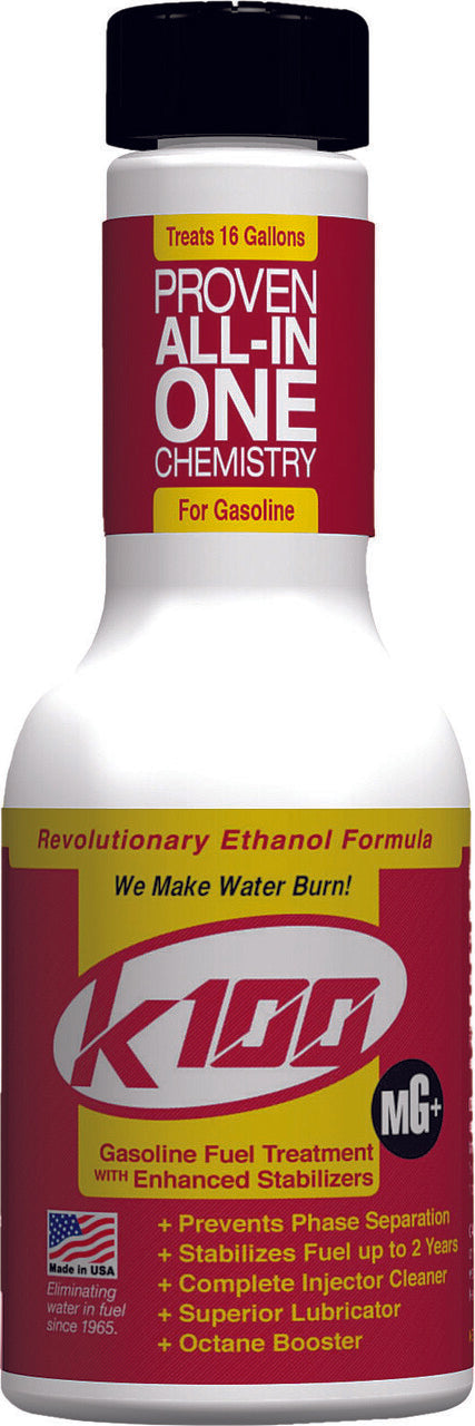K100 – Fuel Treatment Gasoline W/enhanced Stabilizer 8oz – 401