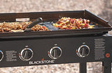 Blackstone 1554 Cooking 4 Burner Flat Top Gas Grill Propane Fuelled Restaurant Grade Professional 36” Outdoor Griddle Station with Side Shelf, 36 Inch, Black