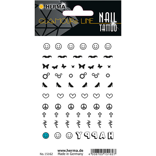 CLASSIC Nail Tattoo Happy (15162)