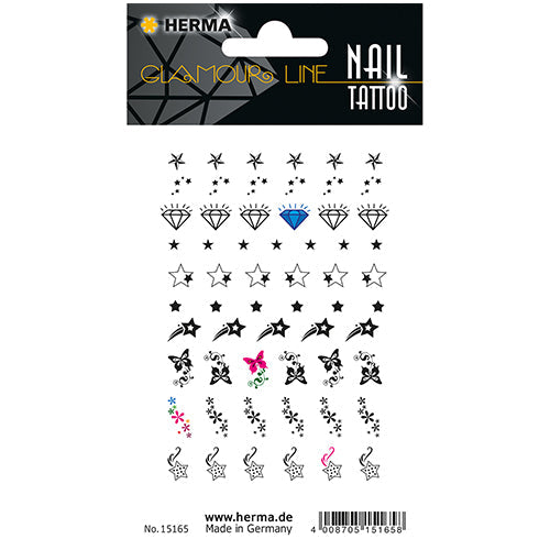 CLASSIC Nail Tattoo Stars (15165)