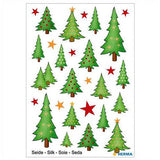 Stickers Christmas Trees, Silk (15233)