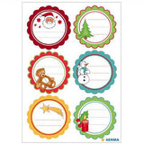 Stickers Gift Stickers Christmas Greetings, Glittery (15258)