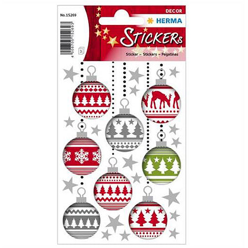 Stickers Christmas Tree Balls (15269)