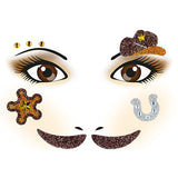 Face Art Stickers Cowboy (15315)