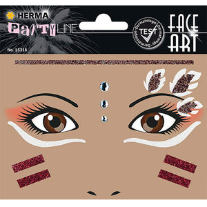 Face Art Stickers Native American (15316)