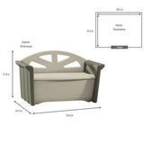 Patio Storage Bench Olive