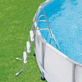 Elite 14' x 42" Premium Frame Above Ground Swimming Pool with Filter Pump System And Deluxe Accessory Set