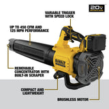 Dewalt DCBL722P1 20V MAX XR Lithium-Ion Brushless Handheld Cordless Blower Kit (5 Ah)