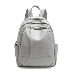 Sheep pattern leather ladies backpack