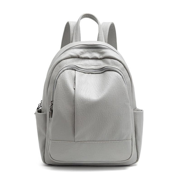 Sheep pattern leather ladies backpack