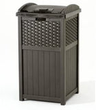 77 Quart Resin Beverage Cart, Java & Suncast 33 Gallon Resin Trash Can