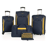 5 Piece, Navy/yellow, 5 Piece