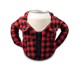 Puffin Flannel Can Cooler