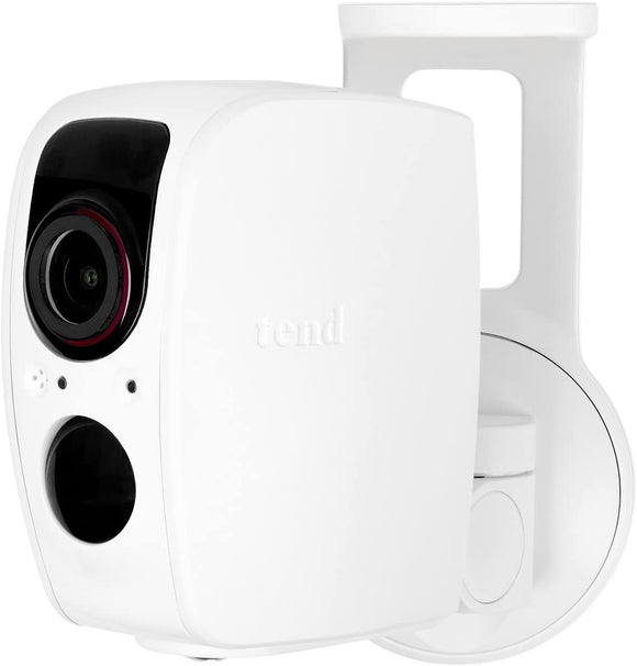 Tend Insights Lynx Pro – Indoor/Outdoor Weatherproof Wifi Security Camera With Battery Backup, Two Way Audio, Night Vision, And Included Cloud Storage, White (Ts0031)