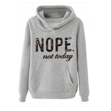 Print Long Sleeves Hoodie