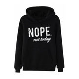 Print Long Sleeves Hoodie