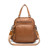 Synthetic leather ladies multifunctional backpack