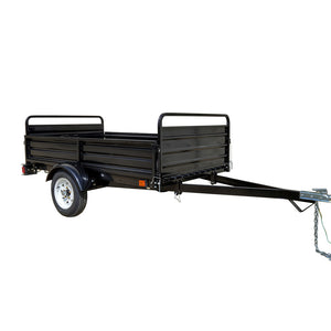 Detail K2 MMT5X7 5 ft. x 7 ft. Multi Purpose Utility Trailer (Black powder-coated)