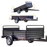 Detail K2 MMT5X7 5 ft. x 7 ft. Multi Purpose Utility Trailer (Black powder-coated)