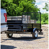 Detail K2 MMT5X7-DUG 5 ft. x 7 ft. Multi Purpose Utility Trailer Kits with Drive Up Gate (Black powder-coated)